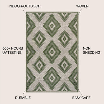 Lior Geometric Moroccan Diamond Area Rug